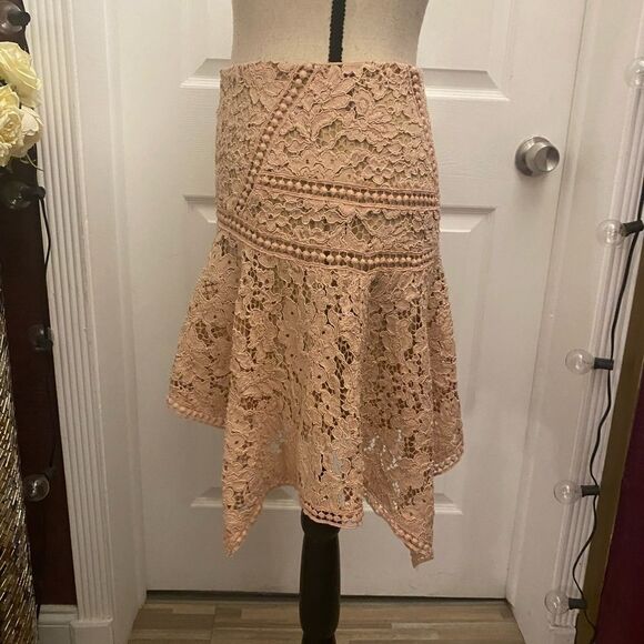 Veronica Beard Aura lace asymmetrical mini skirt, size 4 - Picture 11 of 14